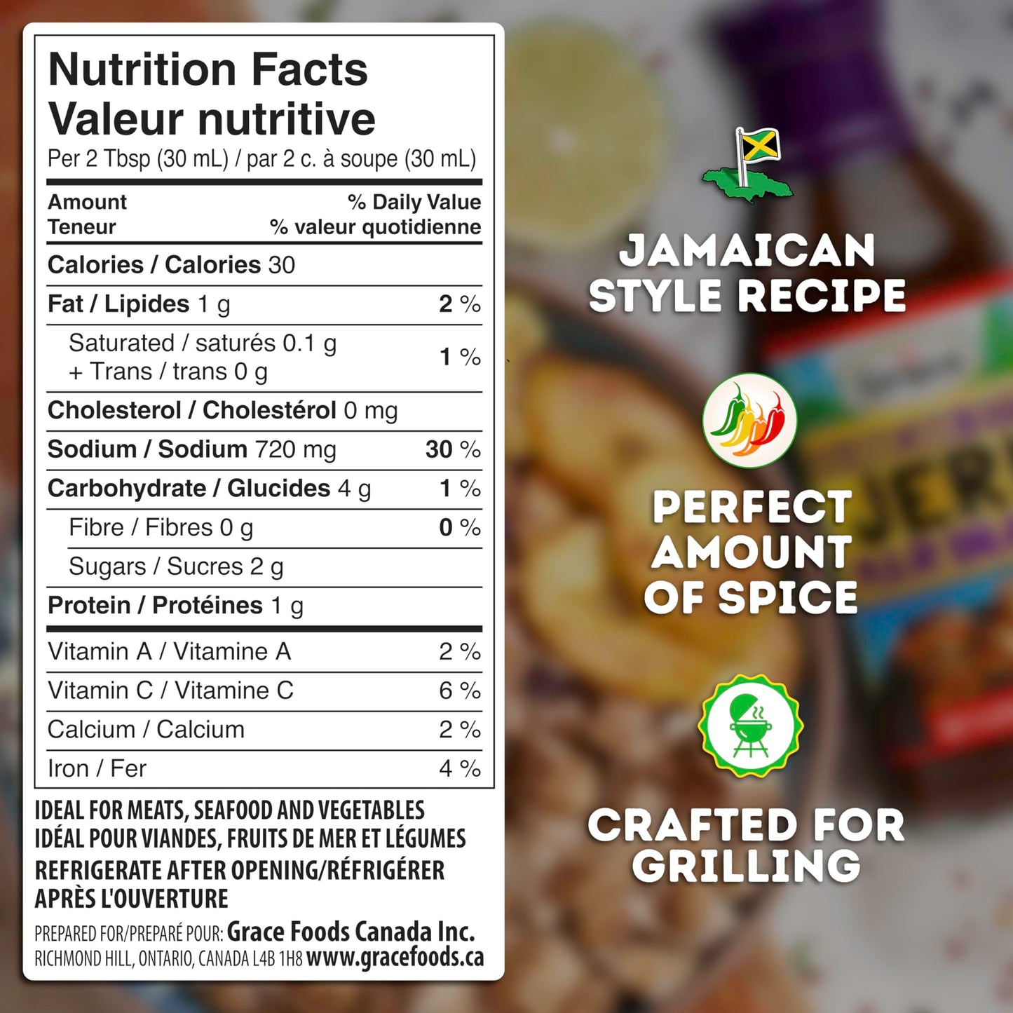 Grace Jamaican Jerk Marinade Sauce 11.8Oz - 2 Pack Jamaican Jerk Seasoning Marinade For Jerk Chicken Marinade Oxtail Seasoning Fish & Vegetables - Jerk Seasoning Jamaican Style - Caribbean Jerk Sauce