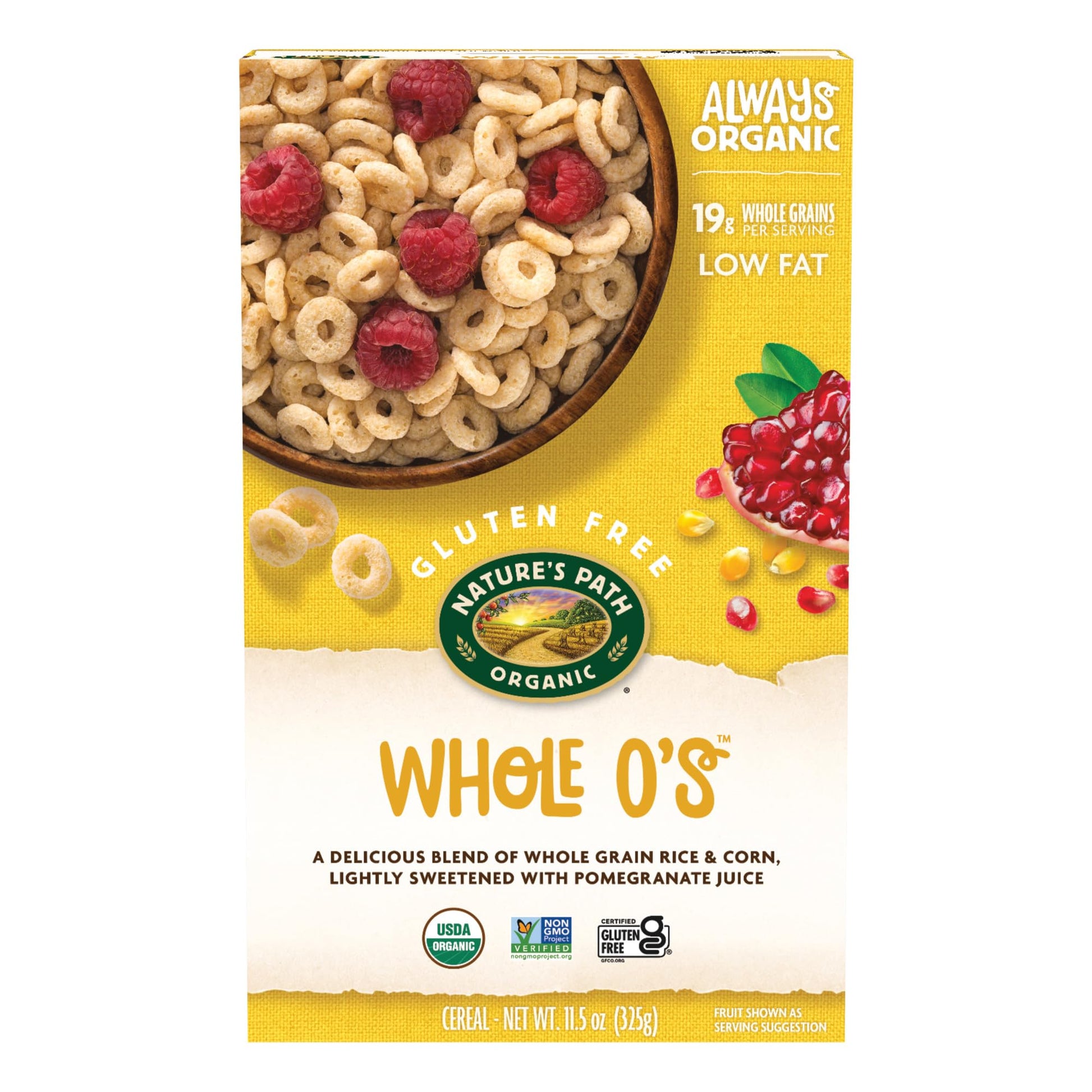 Nature s Path Organic Whole O s Cereal, 11.5 oz (Pack of 1), Gluten Free