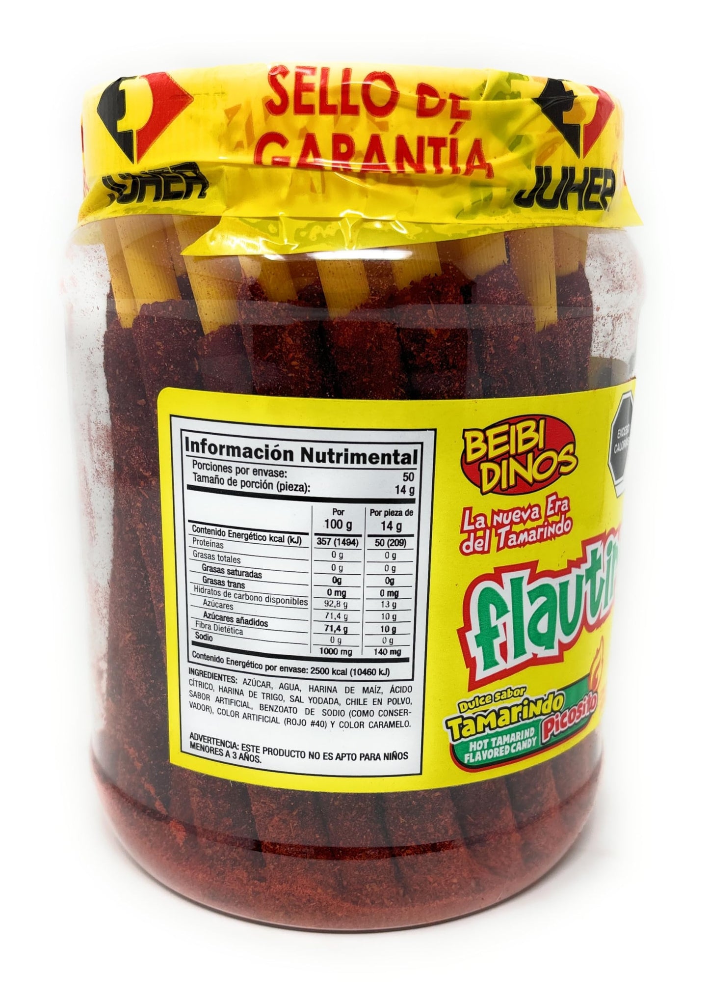 Flautirriko Tarugos Tamarindo Tamarind Candy Sticks 50 Pcs 550g Always Fresh