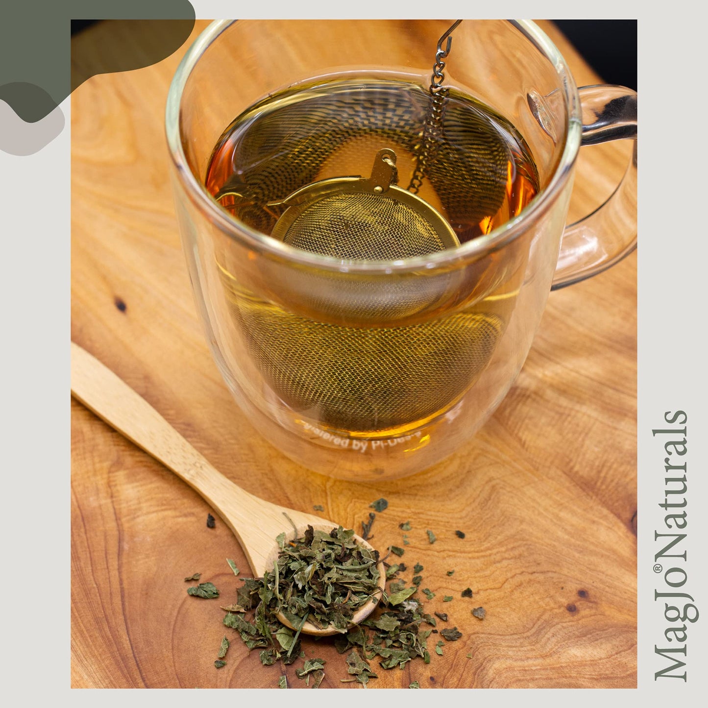 MagJo Naturals Lemon Balm Tea  Bulk Herbal Tea  Loose Leaf Melissa Officinalis  Caffeine Free  Cut and Sifted  1 pound (16 ounces) (1 pack)