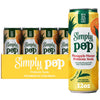 Simply POP Prebiotic Soda Pineapple Mango Cans  12 fl oz  12 Pack