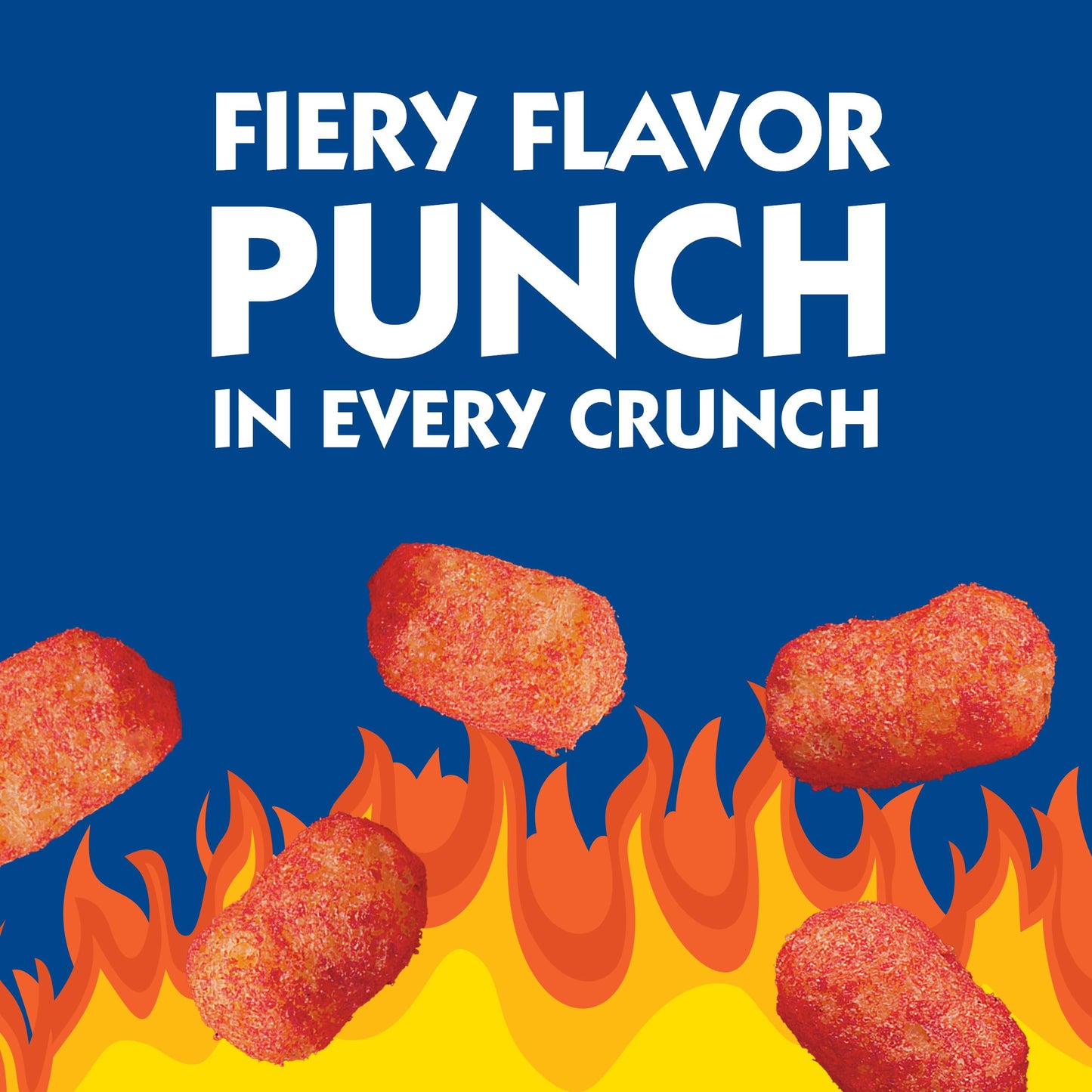 Andy Capps Fire Tots, Puffcorn Snack, 1.5 oz.