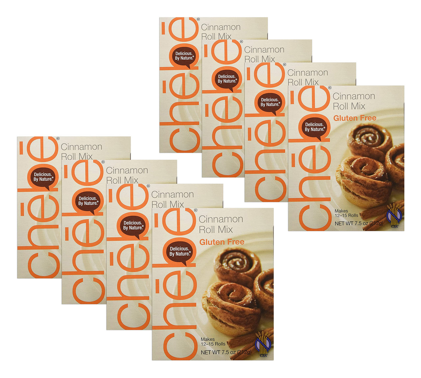 Chebe Bread Cinnamon Roll Mix, Gluten Free, 7.5-Ounce Box (Pack of 8)