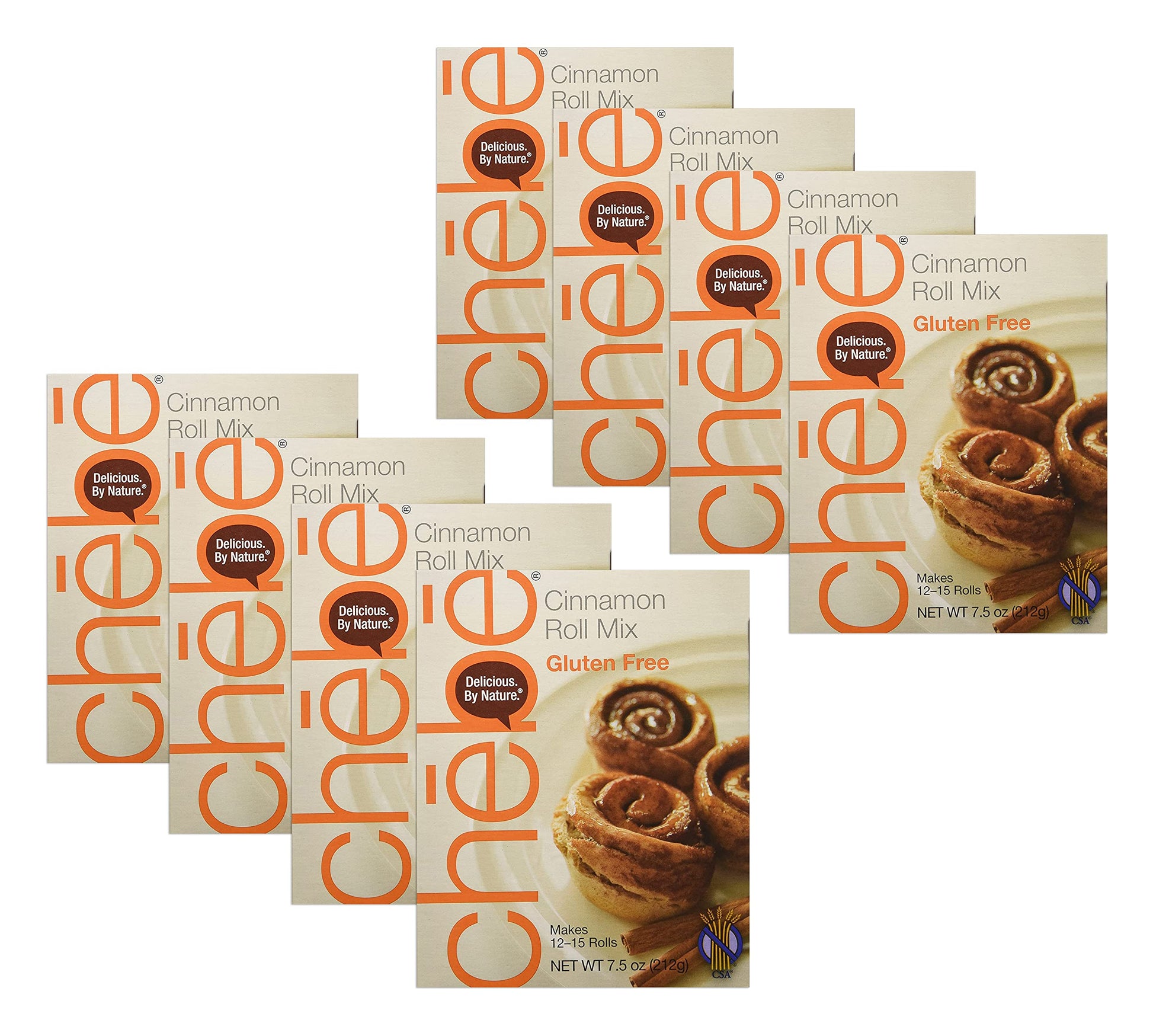 Chebe Bread Cinnamon Roll Mix, Gluten Free, 7.5-Ounce Box (Pack of 8)