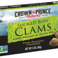 Crown Prince Natural Smoked Baby Clams in Olive Oil, 3-Ounce Cans (Pack of 12)