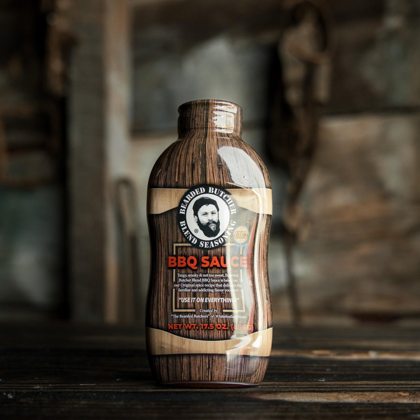 Bearded Butchers Bbq Sauce 17.5 Oz - Tangy & Smoky, Original Spice Blend, Gluten Free, No Msg, Real Ingredients, Perfect For Rib
