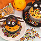 Halloween Sprinkles Edible for Cake Decorating  8Oz Sprinkles with Black Orange Purple Nonpareils and Jimmies  Eyeball  Black Sugar and Orange Pumpkin for Cupcakes Cookie Ice Cream Baking Topping