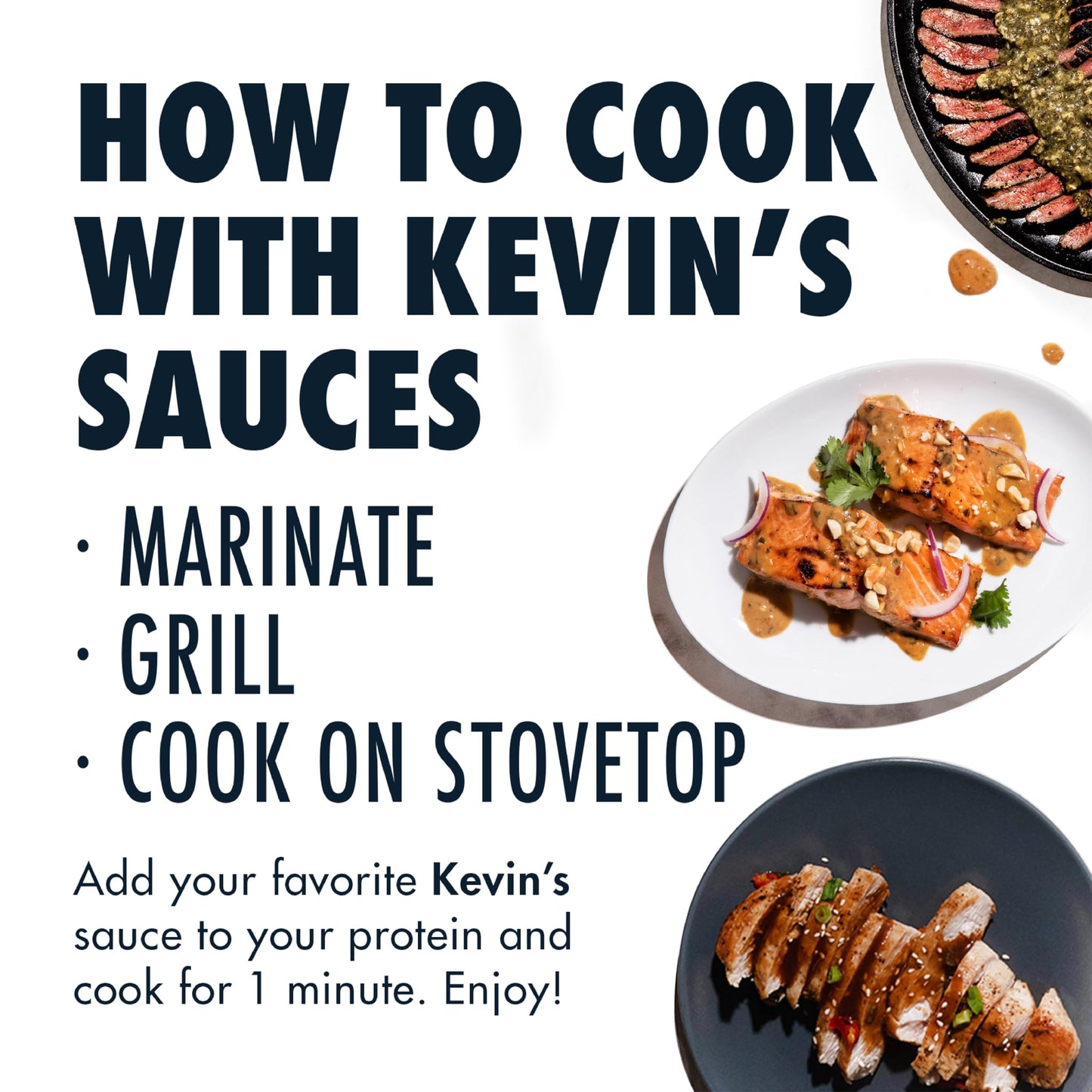 Kevin'S Natural Foods Paleo Simmer Sauce Variety Pack - Stir-Fry Sauce, Gluten Free, No Preservatives, Non-Gmo - 3 Pack (Teriyak