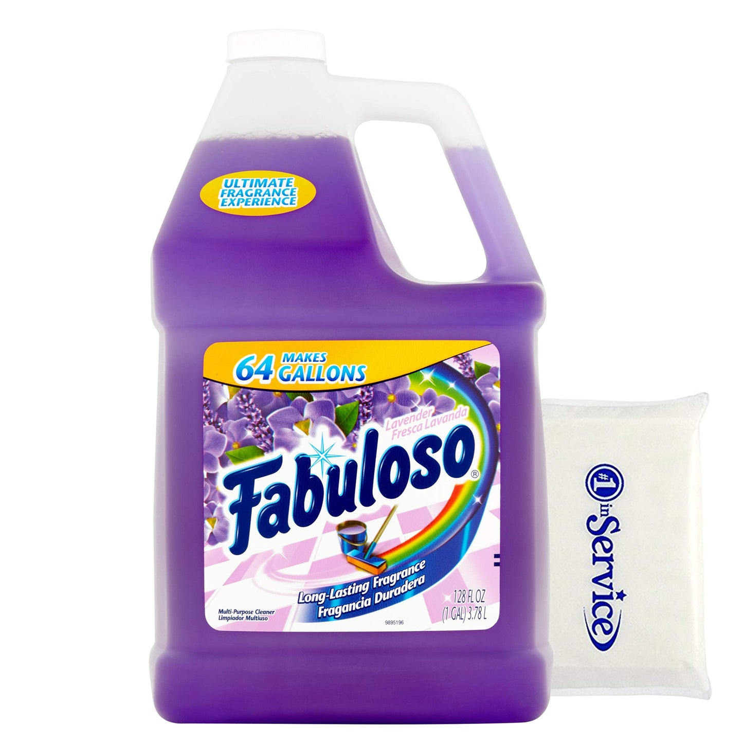 Number 1 In Service Fabolouso Makes 64 Gallons Lavender Purple Liquid Multi-Purpose Professional Household Non Toxic Fabolouso Hardwood Floor Cleaner Refill Wallet Tissue Pack (2 Pack)