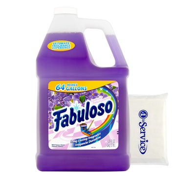 Number 1 In Service Fabolouso Makes 64 Gallons Lavender Purple Liquid Multi-Purpose Professional Household Non Toxic Fabolouso Hardwood Floor Cleaner Refill Wallet Tissue Pack (2 Pack)