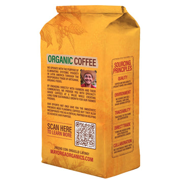 Mayorga Decaf Dark Roast Coffee 5Lb Bag Caf   Swiss Water Decaffeinated Cubano Roast Coffee 100% Arabica Whole Coffee Beans - Sm