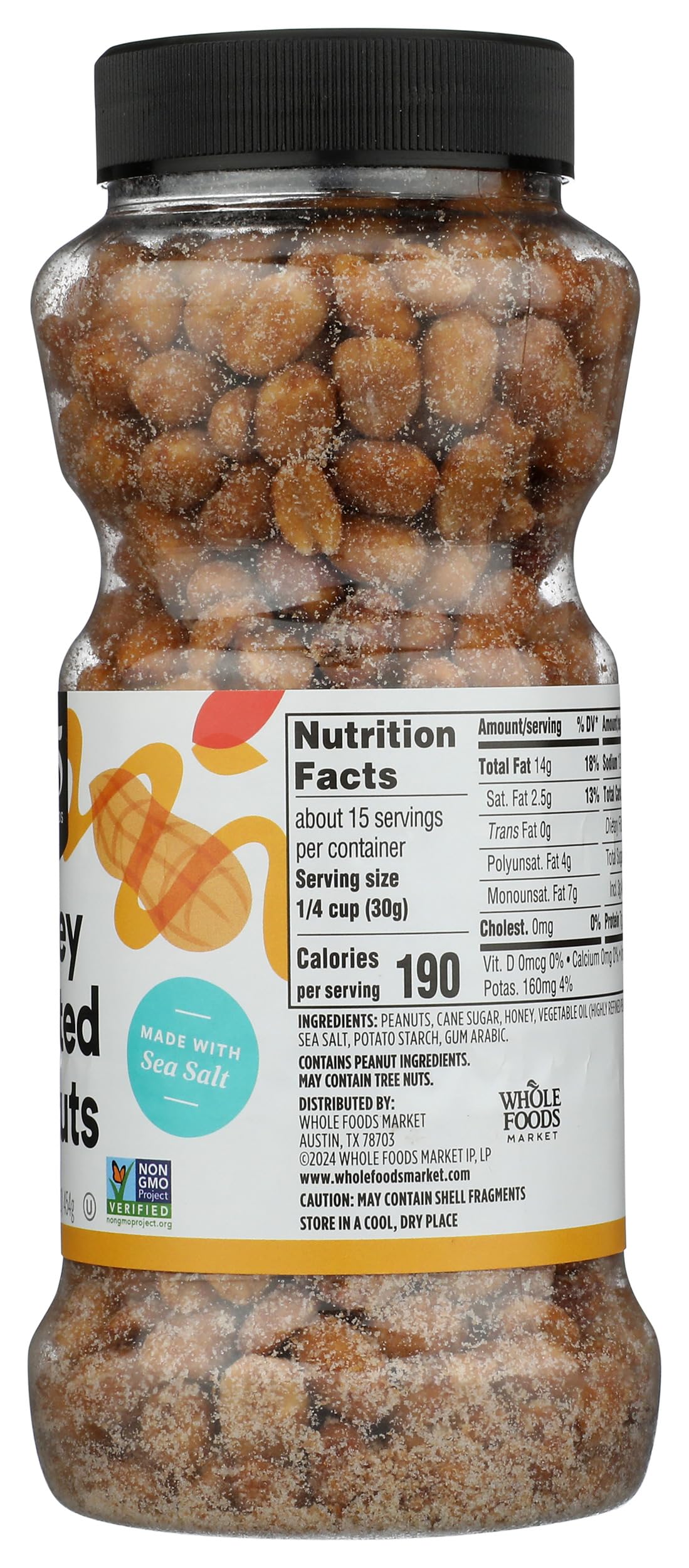 365 by Whole Foods Market  Honey Roasted Peanuts  16 Ounce