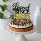 Rssta i Cake Topper Black Gold Glitter 60th Birthday Decorations Model XM398