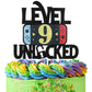 Level 9 Unlocked Game Birthday Cake Topper - Video Game Boy'S 9Th Birthday Game On Party Cake Supplies - Gaming Level Up Winner