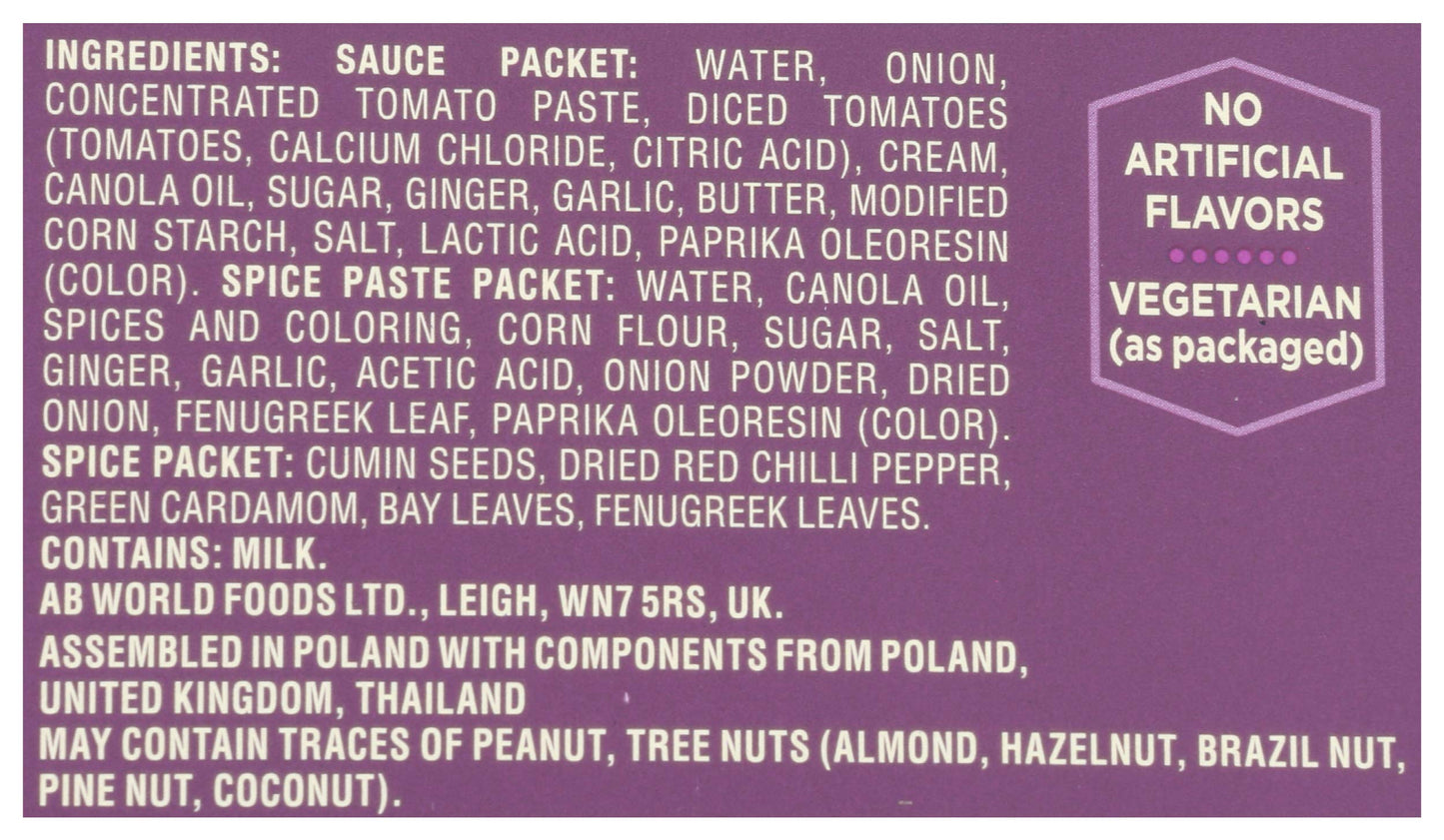 Patak'S Butter Chicken Curry Sauce Kit 3-Step, 11 Fl Oz