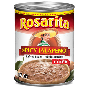 Rosarita Spicy Jalapeo Refried Beans, 16 oz