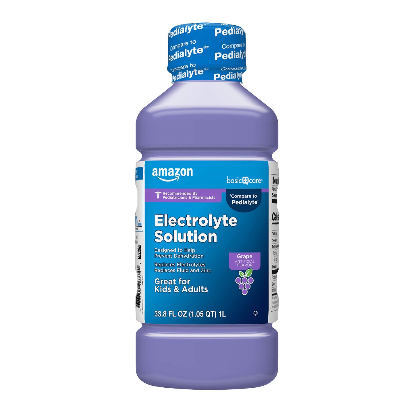large online retailer Basic Care Pediatric Electrolyte Solution, Grape Flavor, Helps Prevent Dehydration, Replaces Electrolytes, Fluid and Zinc, for Kids and mature-themeds, 33.8 fl oz (Pack of 1)