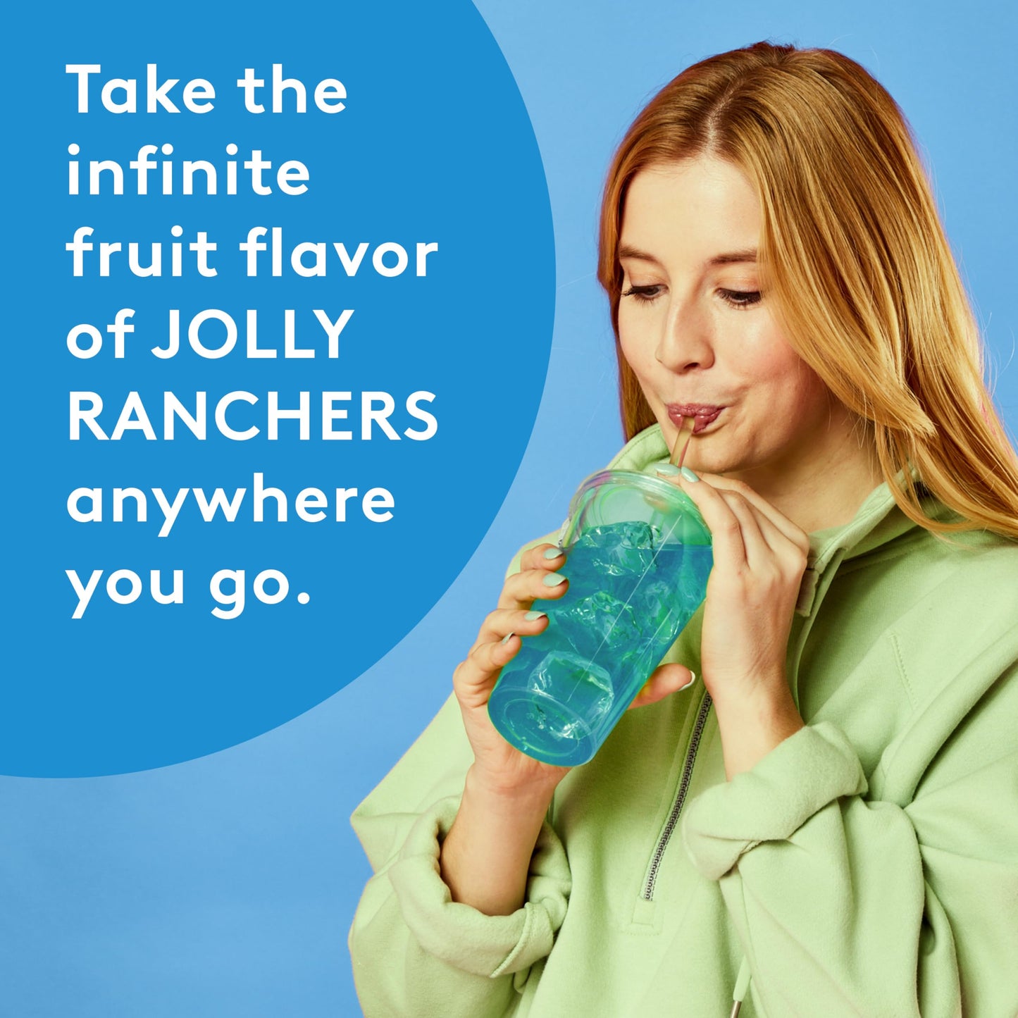 Jolly Rancher Singles To Go Variety Pack, Powdered Drink Mix, Zero Sugar, Low Calorie, Includes 4 Flavors: Green Apple, Blue Ras
