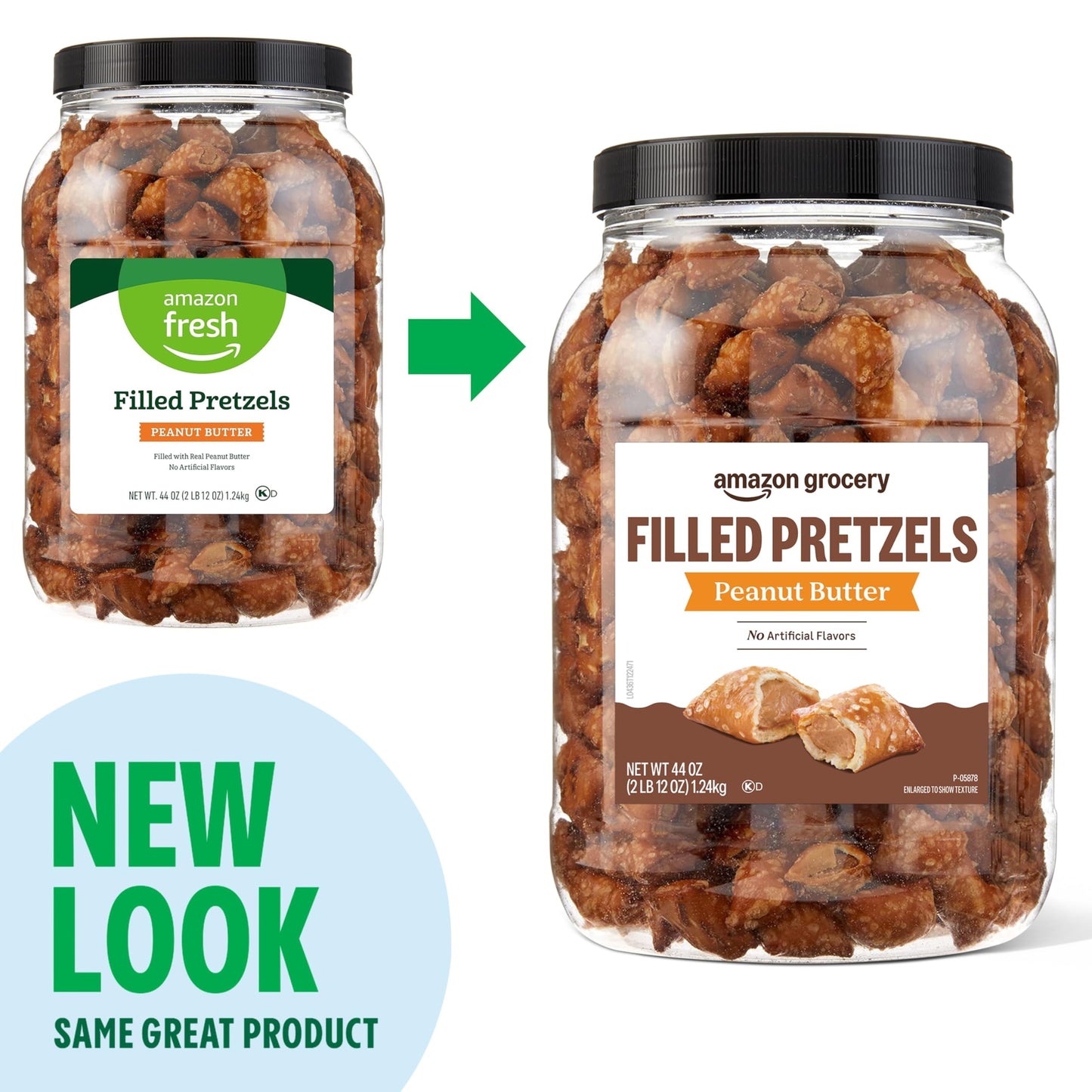 large online retailer Grocery Peanut Butter Filled Pretzels, 44 Oz, Pack of 1