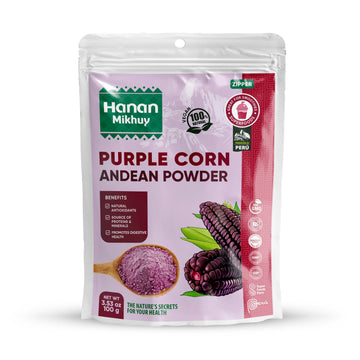 Hanan Mikhuy Purple Corn (Ma  z Morado) Powder (Molido) from Peru Andes 100% Natural, Vegan, Non-GMO, Gluten-free, Rich in Prote