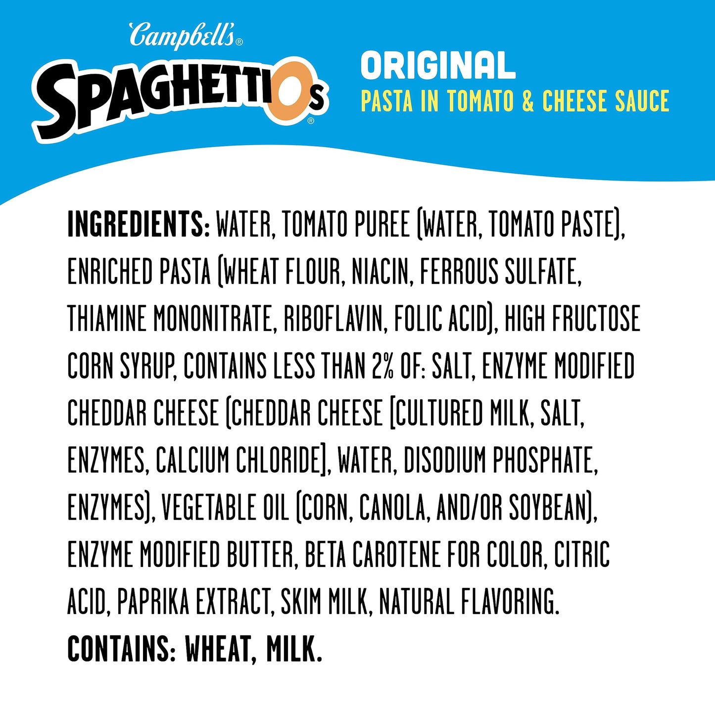 SpaghettiOs Original Canned Pasta, Healthy Snack, 15.8 OZ Can, Pack of 24