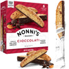 Nonni's Cioccolati Biscotti Italian Cookies - Biscotti Individually Wrapped - Italian Biscotti Cookies Made w/ Premium Californi