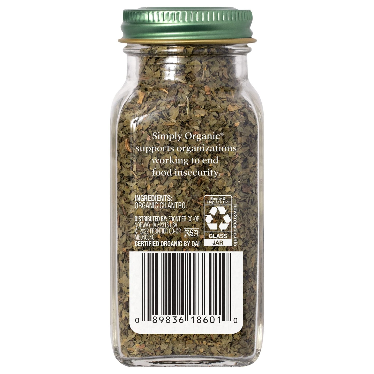 Simply Organic Cilantro Leaf, Cut & Sifted, Certified Organic | 0.78 oz | Pack of 6 | Coriandrum sativum L.
