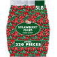 Strawberry Hard Candy - 5 Pounds - Strawberry Bon Bons - Strawberry Filled Hard Candies - Red and Green Candy - Classic Hard Can