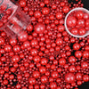 Sprinkles for Cake Decorating, Red Pearl Sprinkles Mix for Ice Cream, Cupcake, Baking, Cookies, Cake toppings