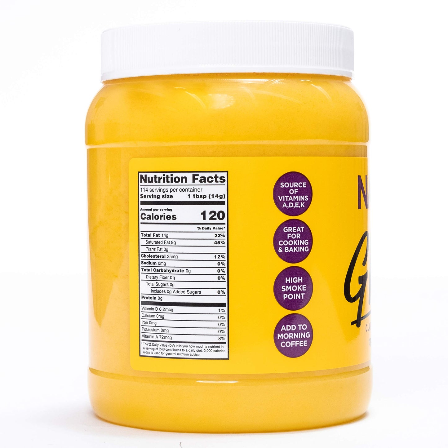 Nanak Pure Desi Ghee, Clarified Butter, 56-Ounce Jar