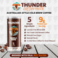 Thunder Coffeemilk Cold-Brewed Canned Coffee Latte, 11 Fl Oz, Pack of 12, Convenient Grab & Go, Natural Protein-Rich Drink