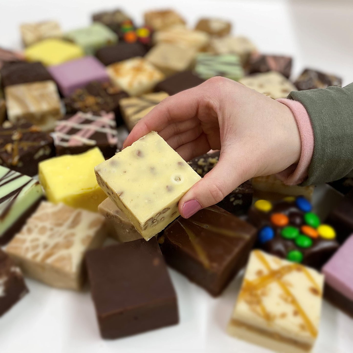 Valley Fudge Butter Pecan Artisan Fudge, Gourmet Candy, One Pound Package