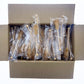 Candy Envy - Amber Caf   Sugar Sticks Mini Rock Candy - 100 Bulk Individually Wrapped Amber Treats - Original Sugar Flavored