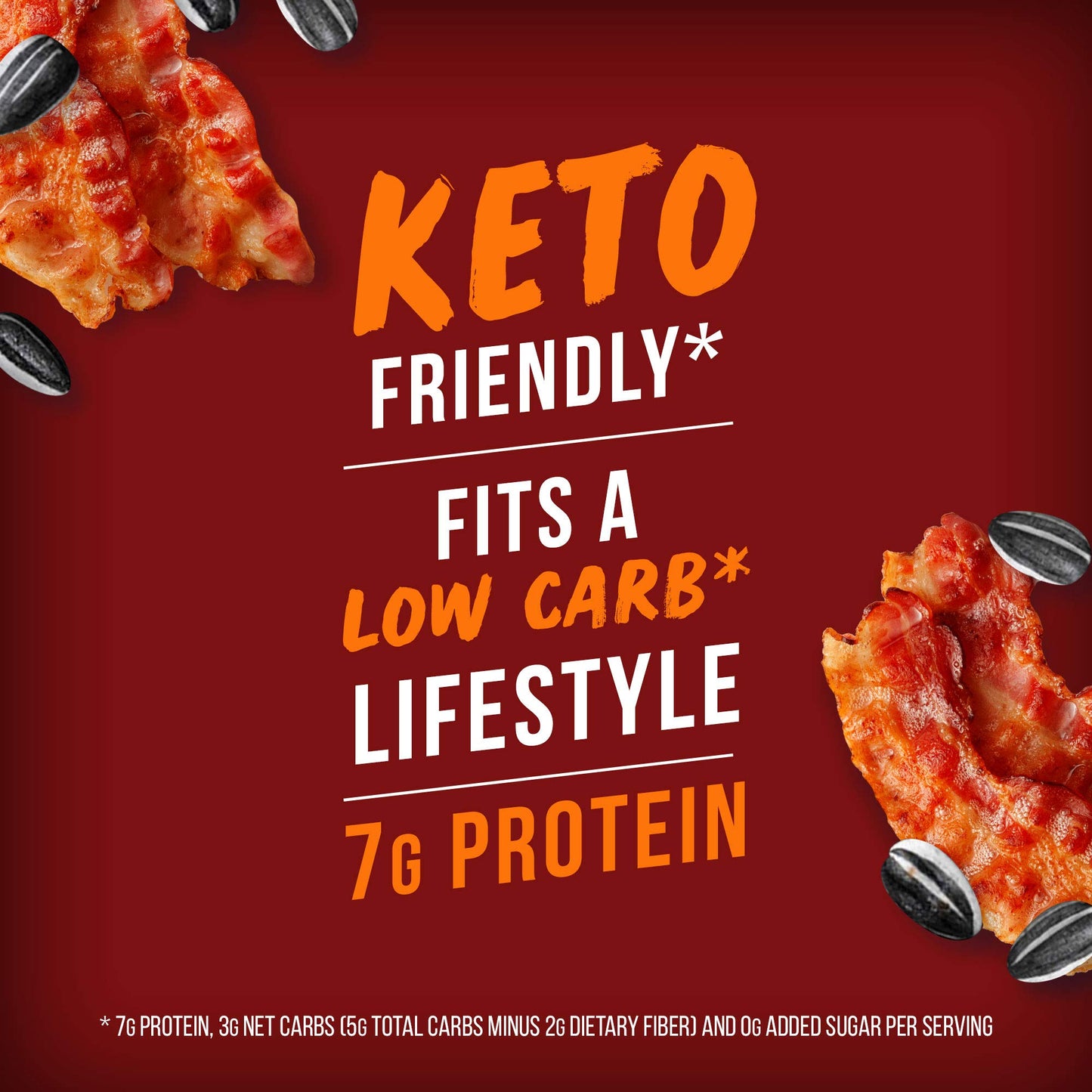 Bigs Sizzlin' Bacon Sunflower Seeds, Keto Friendly Snack, Low Carb Lifestyle, 5.35 Oz Bag