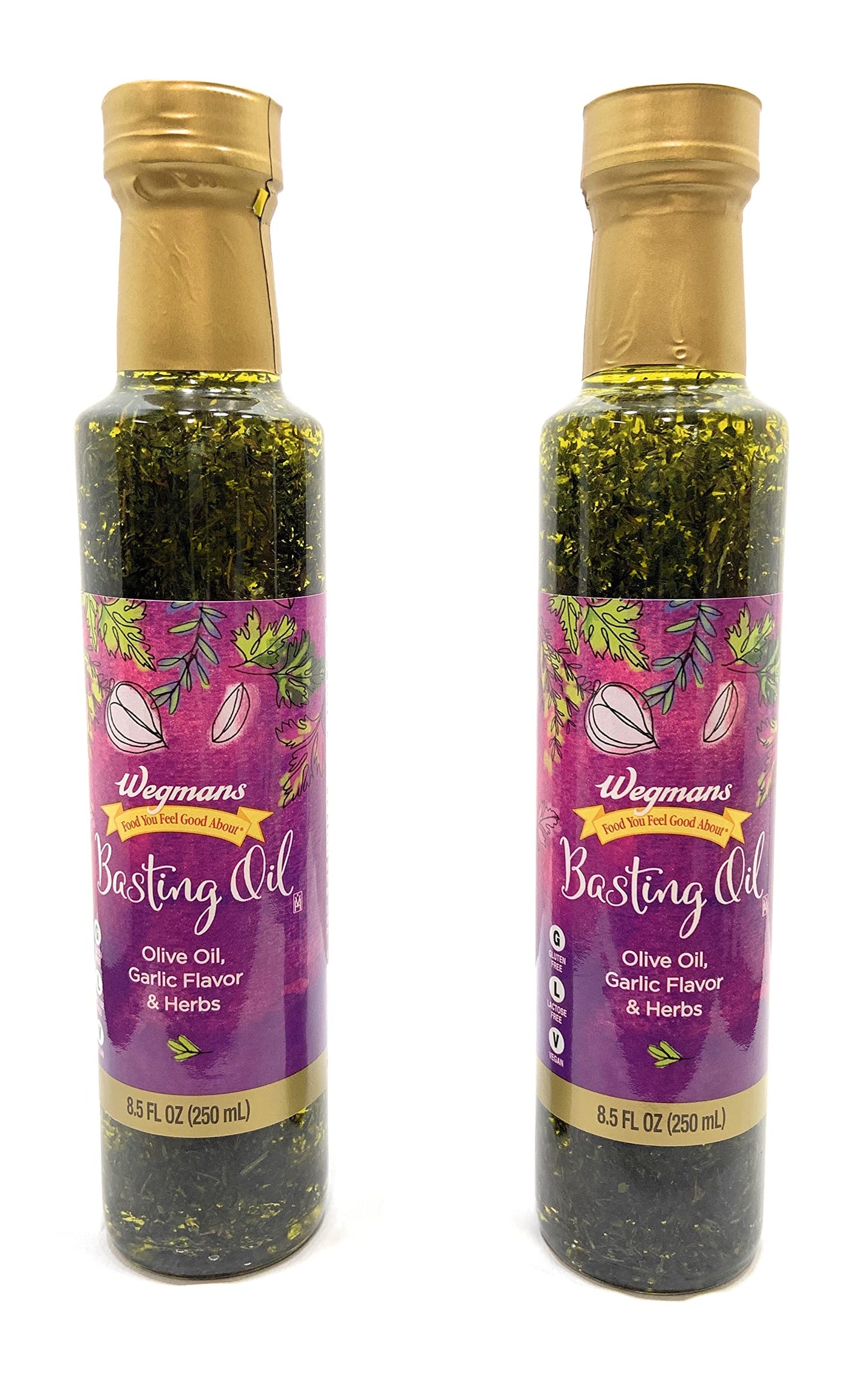 Wegmans Basting Oil, Garlic and Herb 2-Pack (8.5oz each)