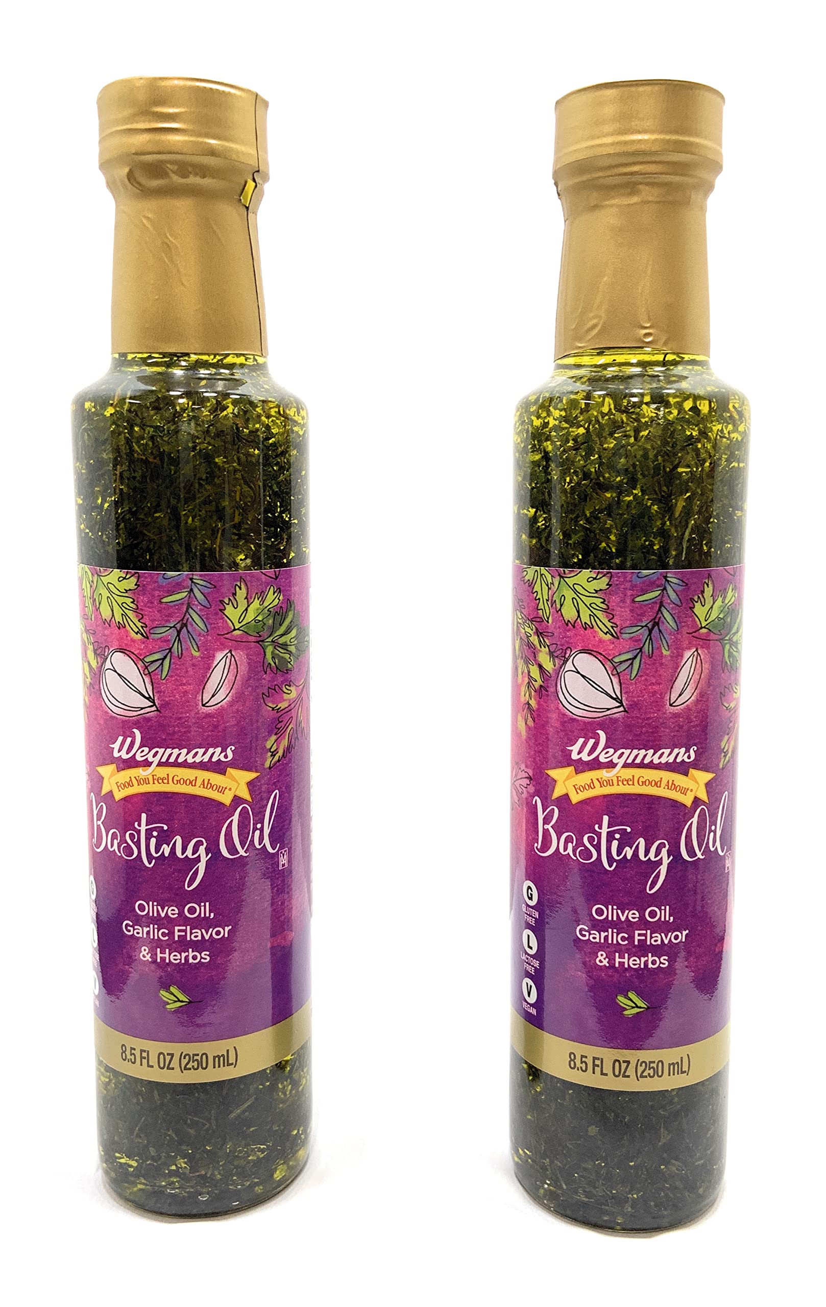 Wegmans Basting Oil, Garlic and Herb 2-Pack (8.5oz each)