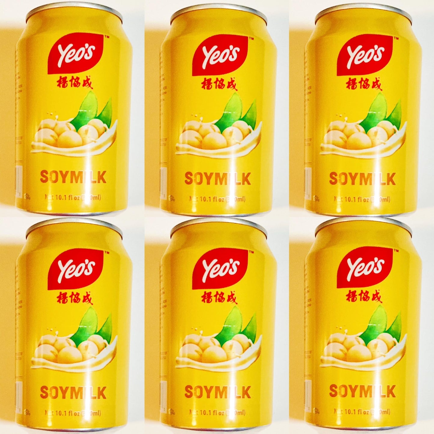 Generic Soymilk, 10.1 fl oz, Pack of 6 Cans, Non-Dairy Beverage