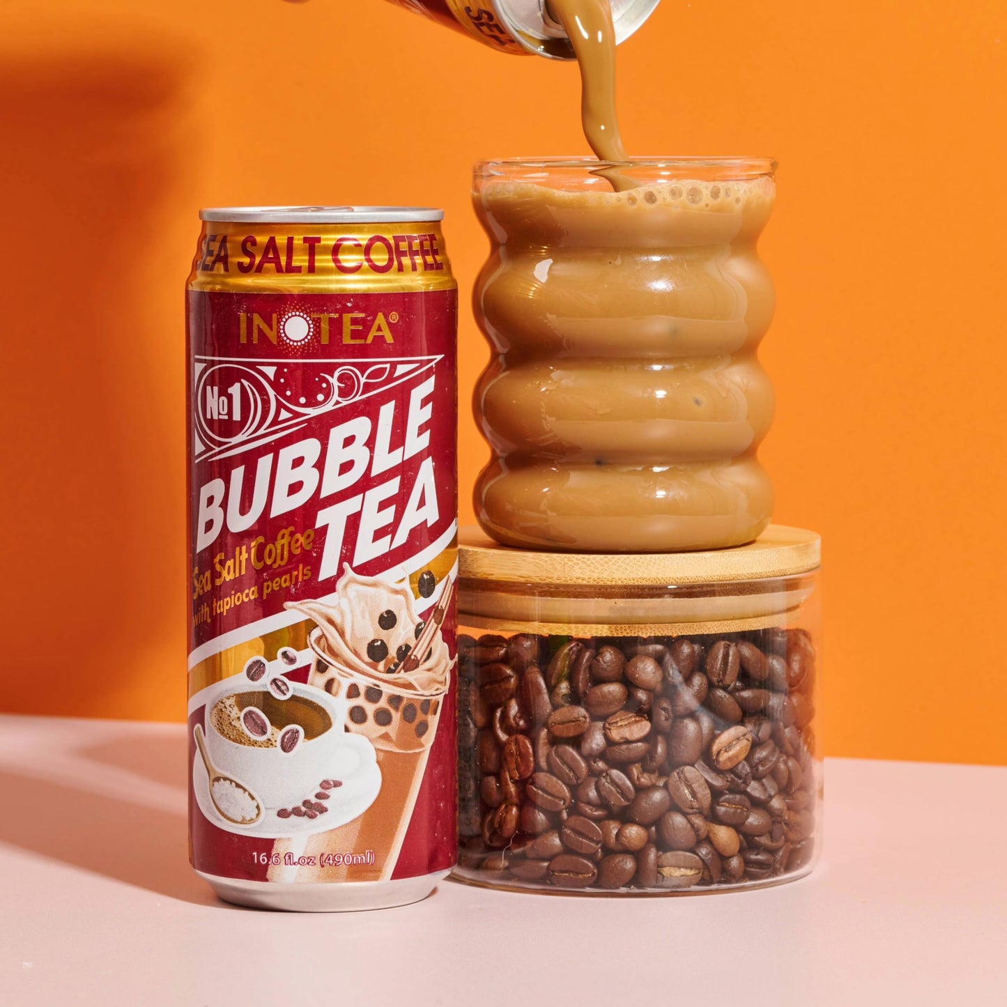 HYOJATEM Bubble Tea - Pack of 12 Cans, Assorted Flavors, 16.6oz Each, Black Milk Tea with Boba