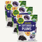 Happy Village Organic Soft Dried Plums 21 OZ (3 Packs of 7 OZ) - Soft & Juicy Prunes with No Refined Sugar  Organic  Non-GMO  Kosher  Gluten-Free