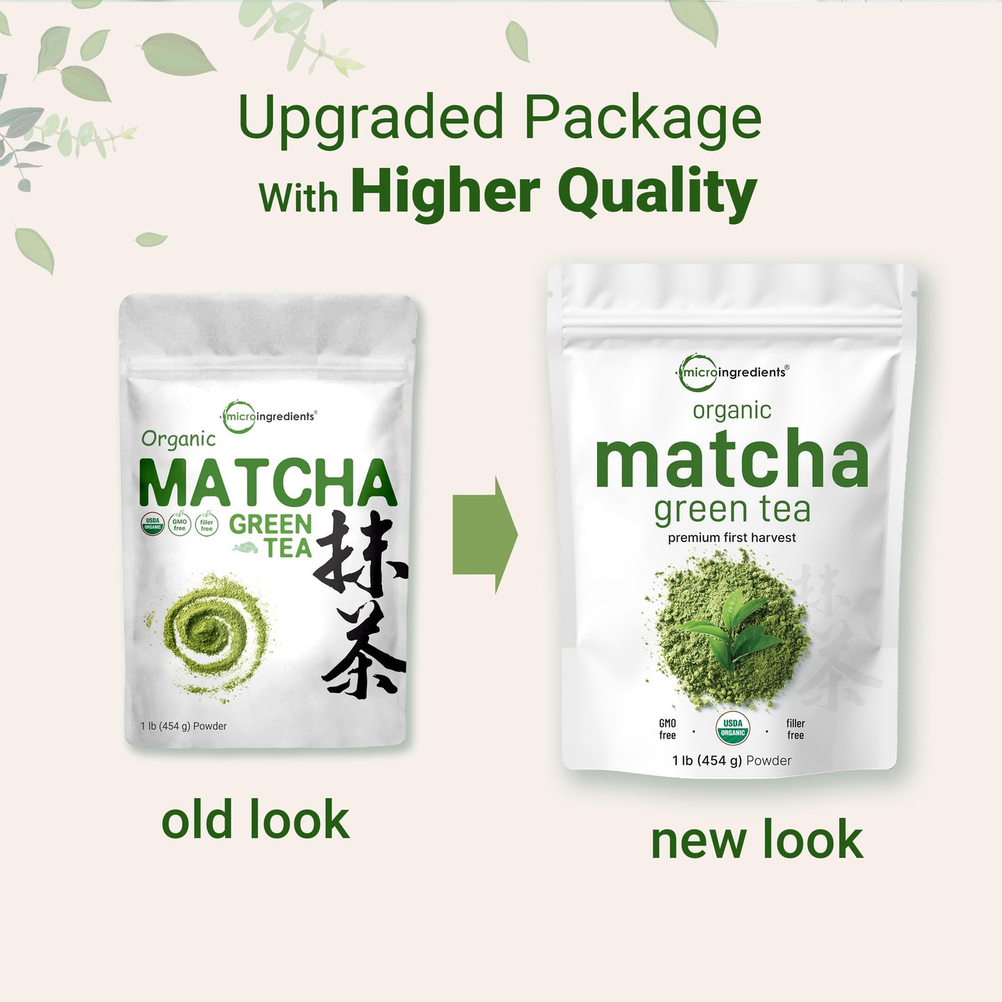 Micro Ingredients Organic Matcha Green Tea Powder, 1Lb | Premium First Harvest Japanese For Daily Beverage | 100% Pure Culinary
