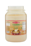 TAZAH Tahini Paste for Hummus Baba Ganoush 64oz - 4lbs Natural Stone Ground Lebanese Sesame Paste Vegan Cholesterol-Free No Pres