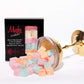 Mughe Gourmet Turkish Delight Candy Elegant Gift Box - 7Oz/200G - Halal, Vegan Lokum Fruit Flavors Rose, Strawberry, Lemon, Orange, Mint - Gifts For Special Occasions, Christmas, Halloween