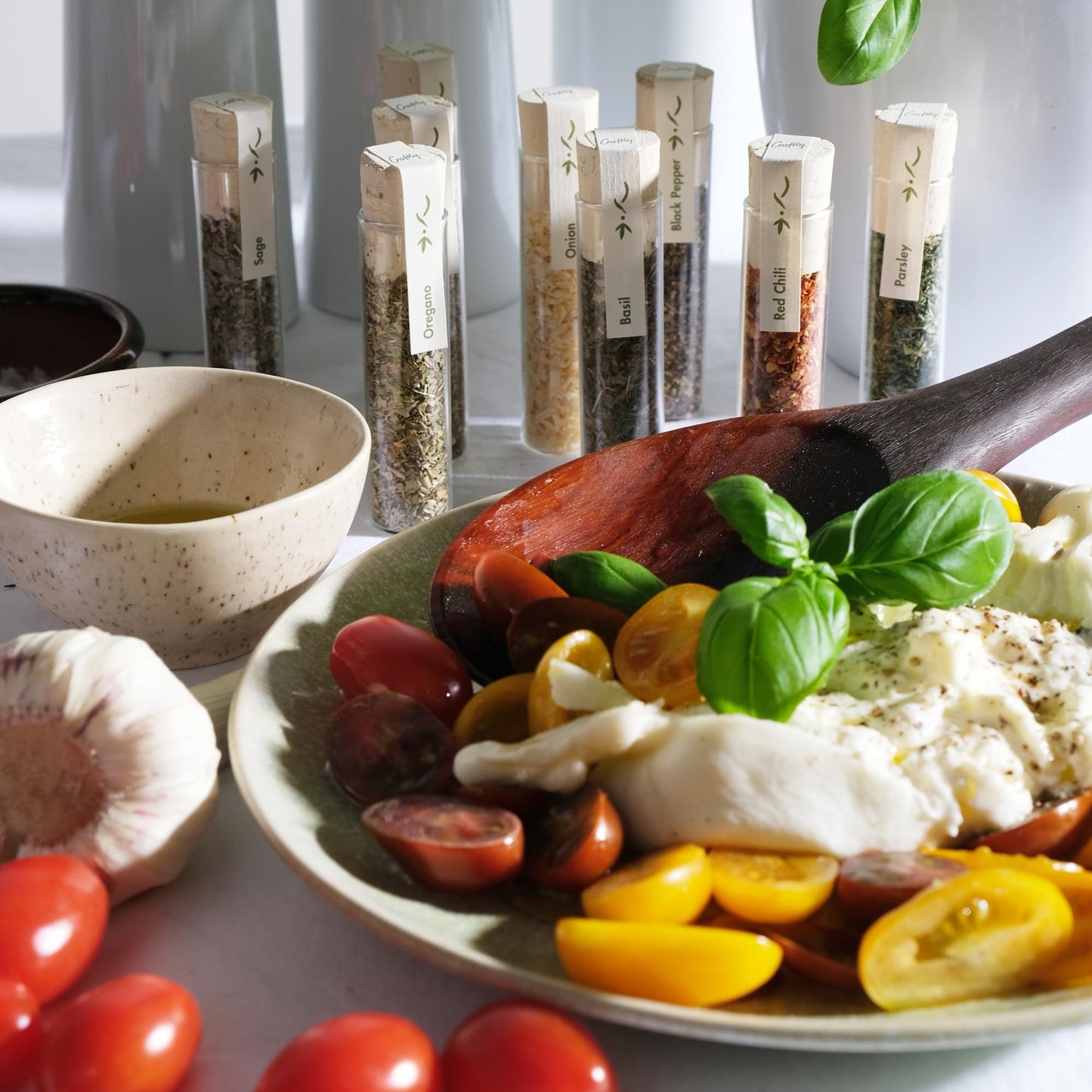 Craftly 12 Italian Spices Gift Set | Italian Herbs Seasoning Gift Set For Cooking - Perfect For Pasta Sauces, Pizza And More | G