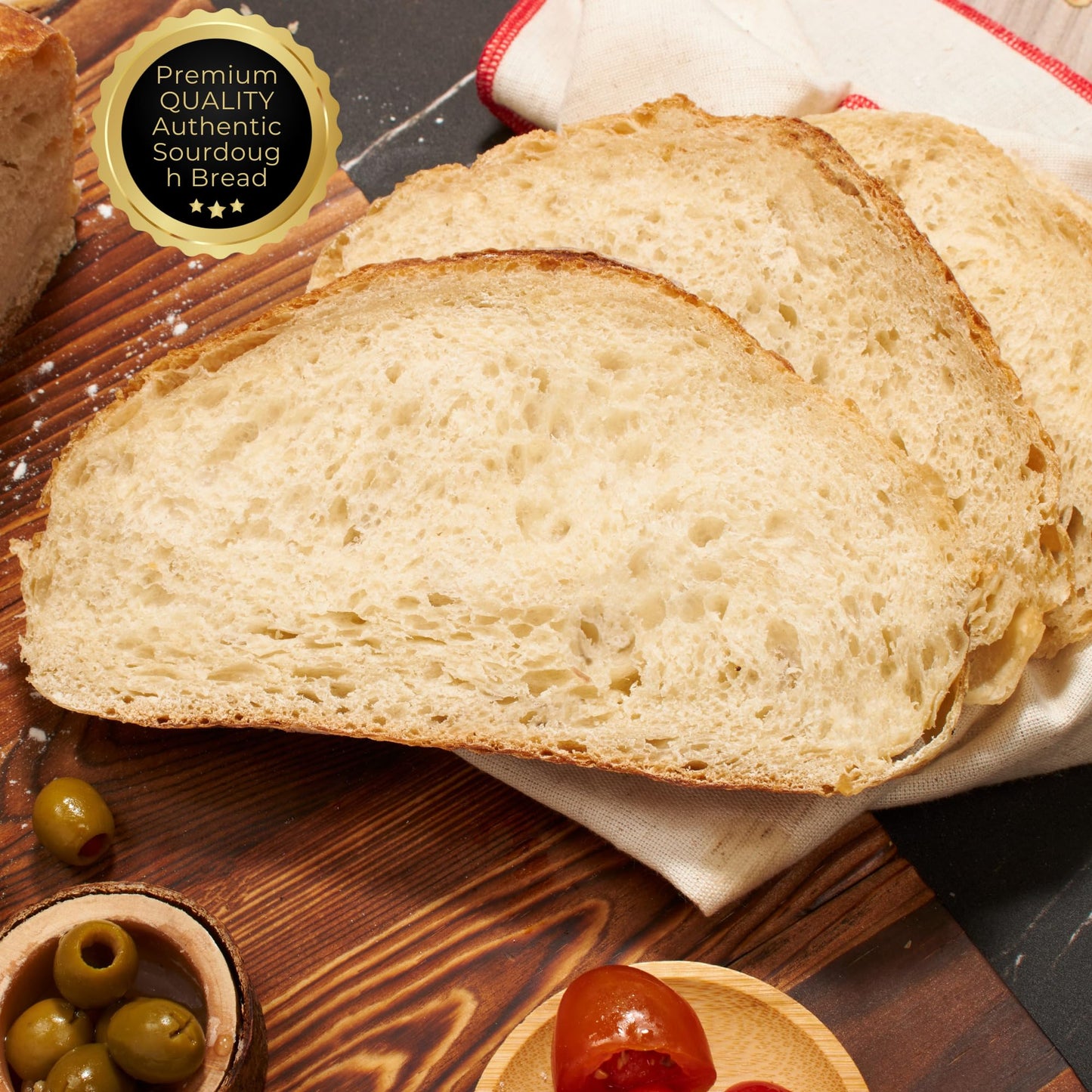 Sourdough Bread | Artisan Bread- 19 oz | Handmade & Baked Fresh Daily [2 Pack] | Kosher & Nut Free | Sterns Bakery