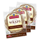 Toufayan Whole Wheat Tortilla Wraps (3 Pack, 18 Wraps Total)