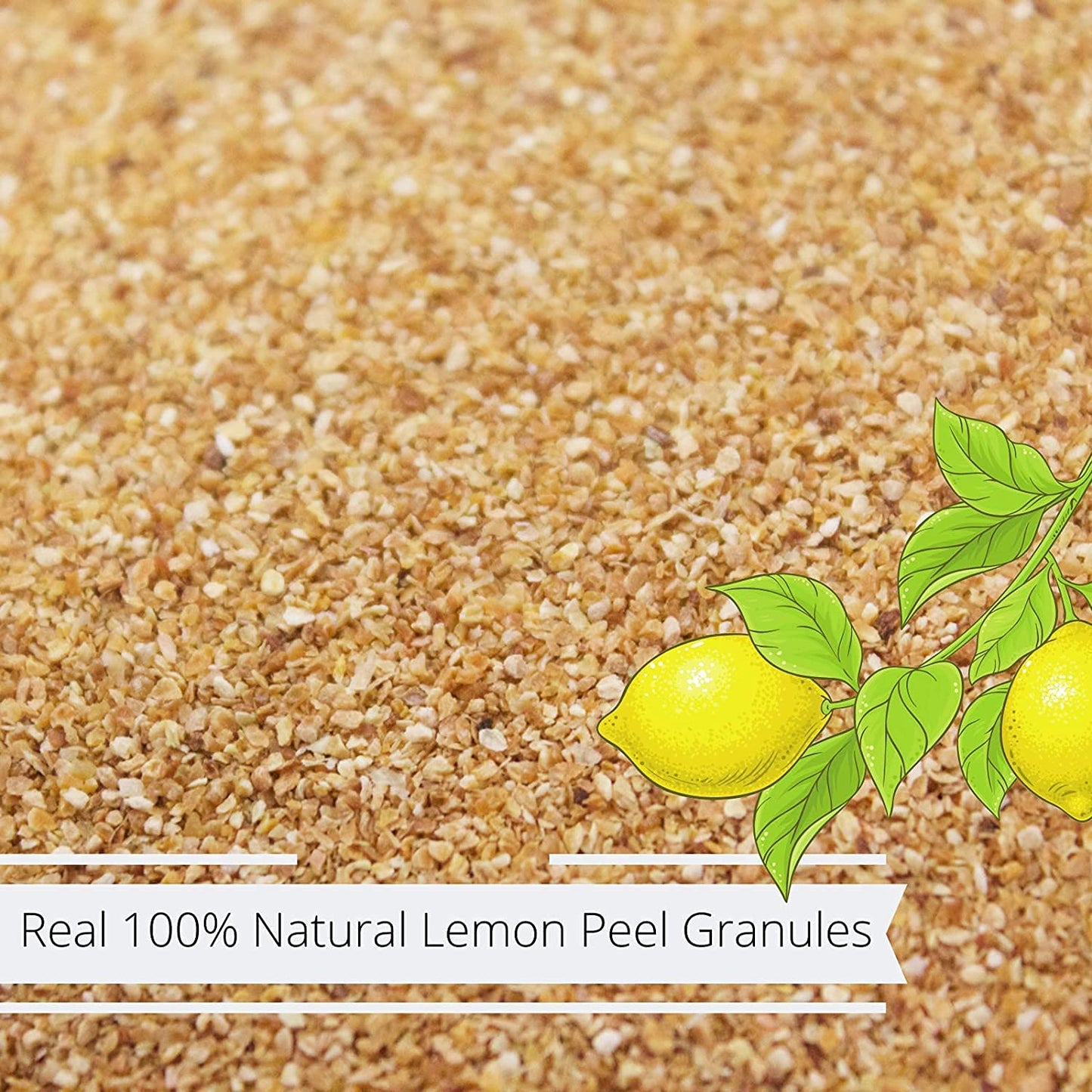 Its Delish Gourmet Granulated Lemon Peel - 100% Natural Zest for Tea & Cooking - 1 Ounce Pack