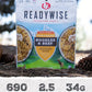 Readywise - Adventure Meal, Creamy Pasta With Chicken, 15 Servings Total, Pack Of 6, Emergency Preparedness, Freeze Dried Food,