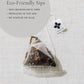 Art of Tea | Assorted Tea Bags Sampler Caffeinated and Non-Caffeinated | 50 Eco Friendly Pyramid Tea Bag Sachets