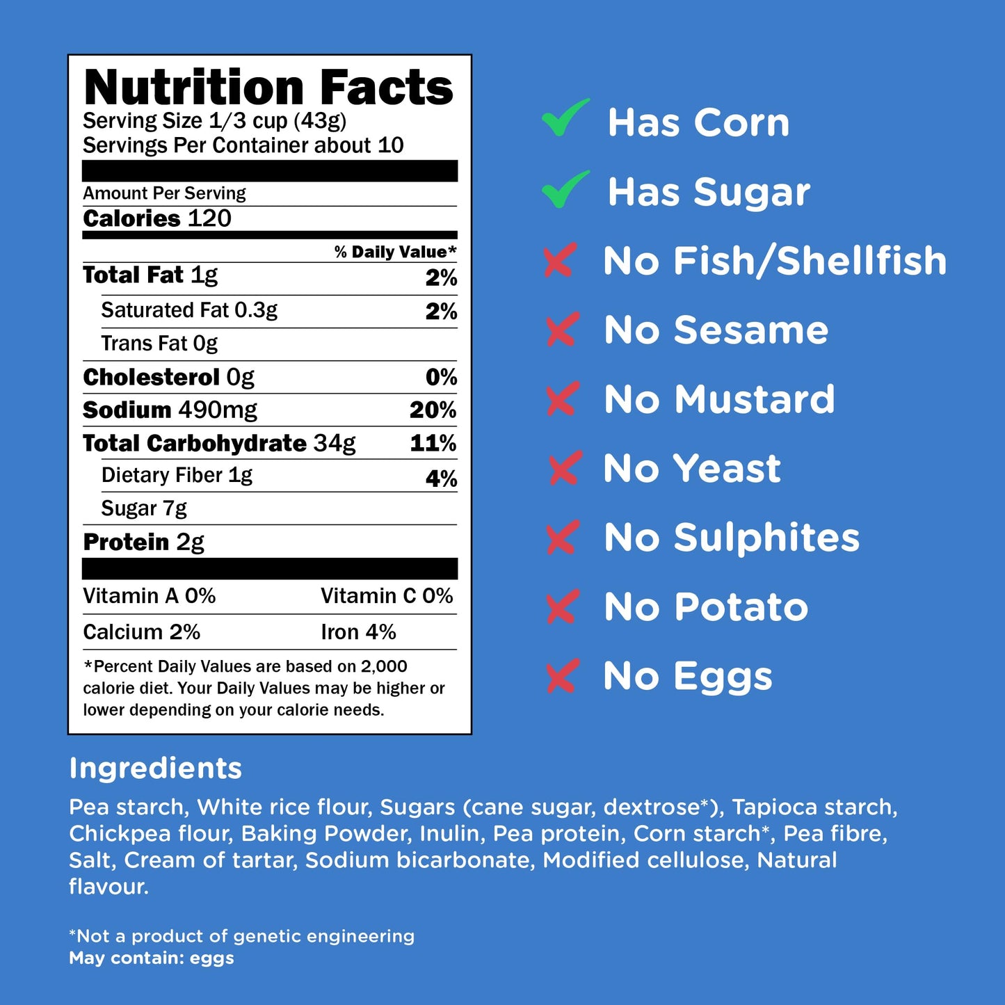Kinnikinnick Pancake & Waffle Mix - Gluten Free, Vegan - 16 oz. Boxes - 6 Pack