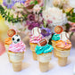 48 Pcs Edible Sports Cupcake Toppers Wafer Paper Baseball Rugby Cupcake Picks Edible Basketball Soccer Football For Cake Decorat